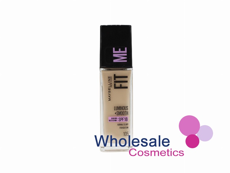 6 x Maybelline Fit Me Luminous & Smooth Foundation - 105 NATURAL IVORY